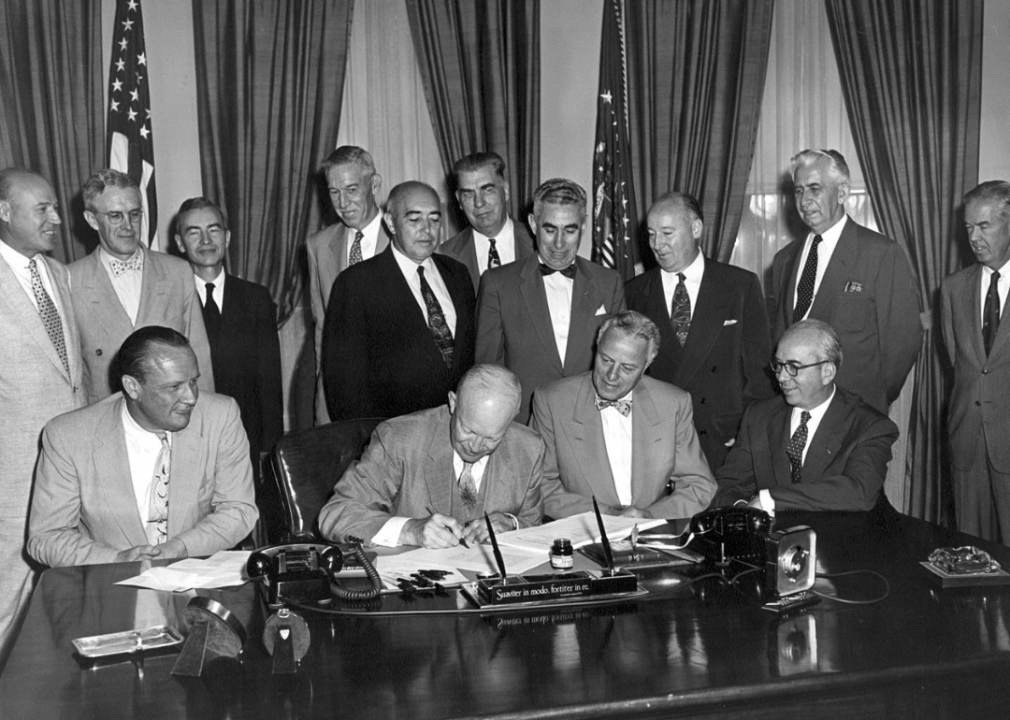 1956: Eisenhower is reelected